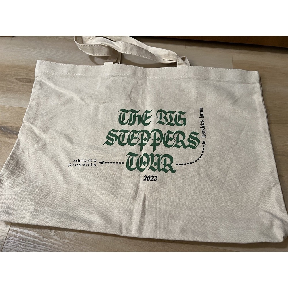 Kendrick Lamar Large Tote Bag The‎ Big Steppers 2022 Tour Merch 20"x15"